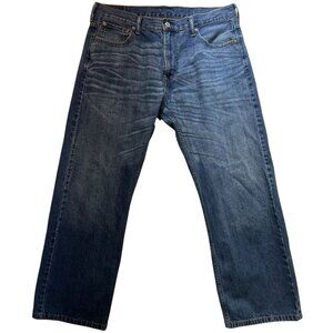 Levi's 569 Mens Relaxed Straight Leg Jeans Stretch Denim Sz 36x30 Blue Dark Wash